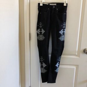 Womens Miss Me Vintage Denim Black Skinny Jeans